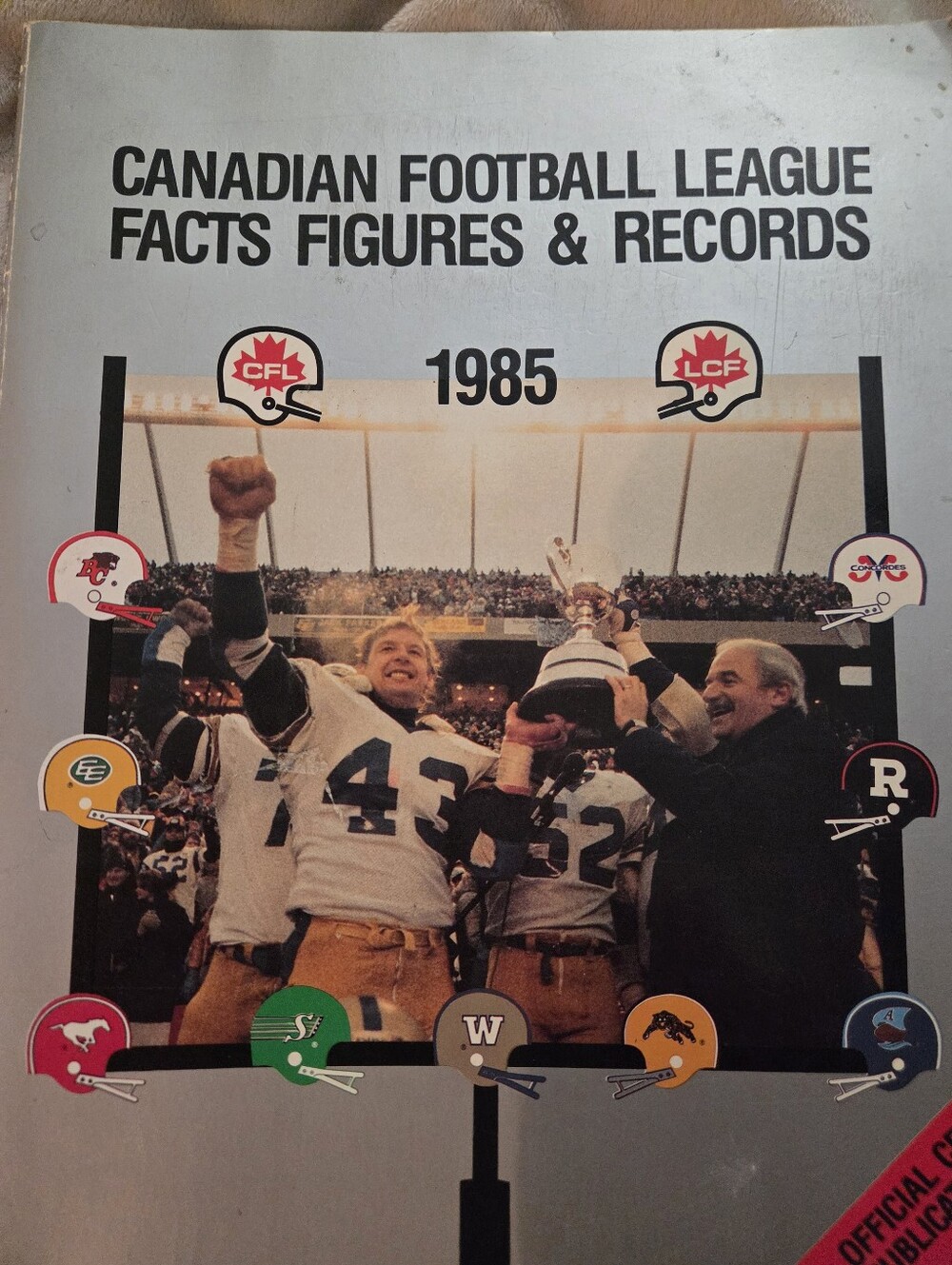 1985 Canadian Football League Facts Figures & Records Book